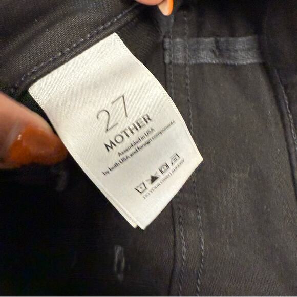 Mother Patch Pocket Insider Ankle Jeans Pitch - Picture 5 of 8